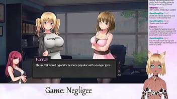 Preview 4 of Sister And Brother Hd Brazzers - VTuber LewdNeko Plays Negligee Part 3