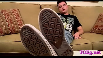 Preview 1 of Shemalr With Shemale - Sexy foot fetish anal