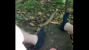 Preview 2 of Instruction Naked Until Orgasm - Exhibitionist Cumshot In The Woods
