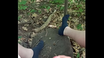 Preview 1 of Instruction Naked Until Orgasm - Exhibitionist Cumshot In The Woods