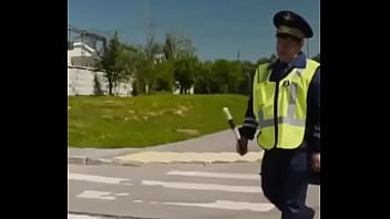 Preview 1 of San Mam Sexy - Russian policeman and naked chick CENSORED funny video