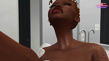 Preview 2 of Online 14 Yars Beeg - Mae fucks her step-brother Moriah in shower early morning while parents are home