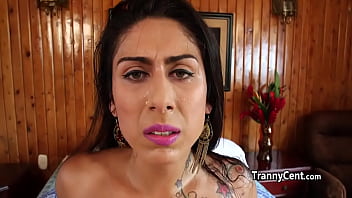 Preview 4 of White Little Girl Srx - Horny tranny got fucked outdoors