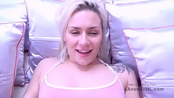 Preview 4 of Cock Bond - Hot Blonde gets rough sex and deepthroat at audition