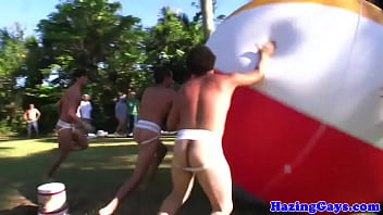 Preview 2 of Www Dot Xxx Visidot - Jockstrap teen pledgers hazing outdoors