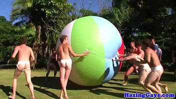Preview 1 of Www Dot Xxx Visidot - Jockstrap teen pledgers hazing outdoors