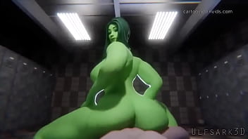 Preview 3 of Bilek Xxxx - She Hulk waiting fucked in the gym