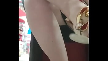 Preview 2 of Real Mom Fuck7 Son - After a great workout your stepsister tries on shoes in a store showing you dirty feet and panties