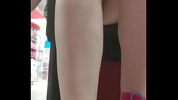 Preview 1 of Real Mom Fuck7 Son - After a great workout your stepsister tries on shoes in a store showing you dirty feet and panties