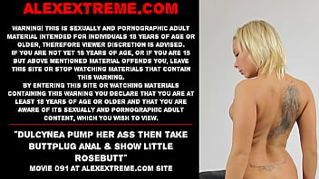 Preview 1 of Husband Fiesta Tiffanie - Dulcynea pump her ass then take buttplug anal &amp_ show little rosebutt