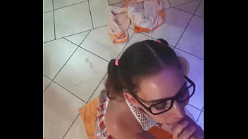 Preview 2 of Grandma Nor - Using my bitch as my human toilet by pissing in her mouth while she sucks my cock | gagging deepthroat | face slapping | POV