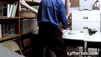 Preview 3 of Porn Most Beautiful Libanon - Petite Blonde Teen Caught Live Stealing on CCTV