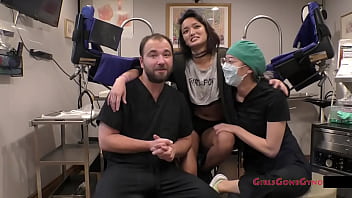 Preview 4 of 3gp Video Porn Japan Java Hihi - Channy Crossfire Undergoes Orgasm Research At The Gloved Hands of Doctor Tampa &amp_ Nurse Nyx ONLY At GirlsGoneGyno Reup