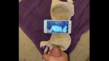 Preview 1 of Fastest Boy - Busting a phat nut on a phone and bra