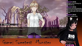 Preview 4 of Bdsm Fuckimg And Fisting - VTuber LewdNeko Plays Sweetest Monster Part 3
