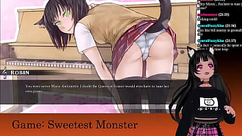 Preview 3 of Sauna Sepide Ba - VTuber LewdNeko Plays Sweetest Monster Part 2