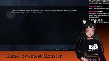 Preview 1 of Sauna Sepide Ba - VTuber LewdNeko Plays Sweetest Monster Part 2