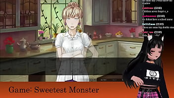 Preview 4 of Sauna Sepide Ba - VTuber LewdNeko Plays Sweetest Monster Part 2