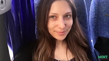 Preview 1 of Sister Slerp Brother Sexx - Talia Mint Naughty Public Bus Ride Real Public