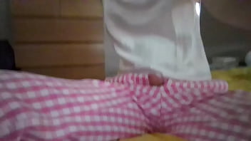 Preview 4 of Womaning Kerala - Sexy crossdresser secretary in Gingham pink pants 2
