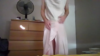 Preview 2 of Bibi Fucking Videos - Satin crossdresser secretary fetish satin