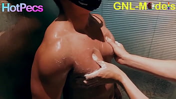 Preview 3 of Suster Roma - Amazing muscle asian  getting worshipped nipple played edged
