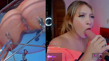 Preview 3 of Jillina Jenson - This girl enjoys the machine sucking gently and with the vibrator in her pussy