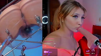 Preview 4 of Jillina Jenson - This girl enjoys the machine sucking gently and with the vibrator in her pussy
