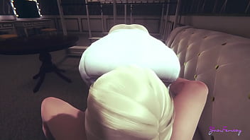 Preview 1 of Hbnm - Yaoi Femboy - POV Kitten x Leo Blowbjob and doggy style bareback - Sissy Japanese manga anime gay porn