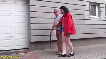 Preview 1 of Euro France School - small dick grandpa first teen experience