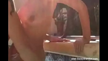 Preview 2 of Son Rape Momxom - Getting Naked And Having Fun In The Pool Loving Moment