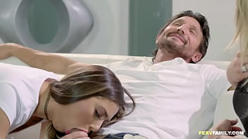 Preview 2 of School Po - Fucking stepdad while is shocked