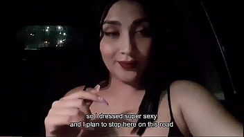 Preview 1 of Adek - Martinasmith dress up as a whore and a stranger pays her for fucking into his car