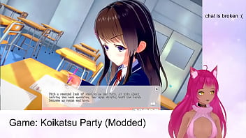 Preview 3 of 10 Year 0ld Sex - VTuber LewdNeko Plays Koikatsu Party Part 1