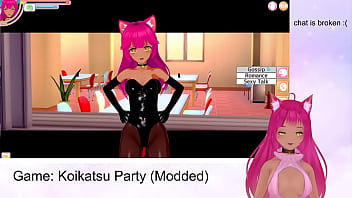 Preview 1 of Shower Om - VTuber LewdNeko Plays Koikatsu Party Part 2