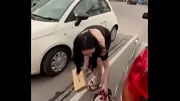 Preview 3 of Memek 13 Tahun - Pornstar Ellie louise wears no knickers in public ! She&rsquo_s in trouble ! The cameras caught her !