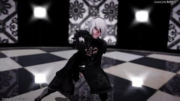 Preview 1 of Telugu Aunty Sex Blue Film - 【MMD R18】２B「Uptown Funk」