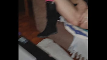 Preview 2 of Son Fuck His Moms - Velvet Rain squirt milf casually enjoys a great night at home