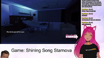 Preview 3 of Kagney Wet Boobs - VTuber LewdNeko Plays Shining Song Starnova Aki Route Part 4