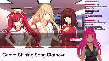 Preview 1 of Indin 3some - VTuber LewdNeko Plays Shining Song Starnova Julie Route Part 6