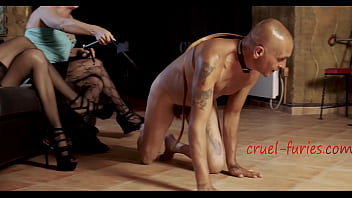 Preview 1 of Teens With Old Guy - Taming New Slave