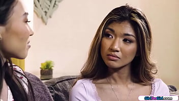 Preview 1 of Mom Use Son Slave - 18yo asian is facesitted by petite 19yo