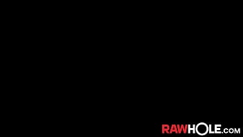 Preview 4 of Young Okd Threesome - RAWHOLE Latin Leicy Sposito Plowed By Caio Rodriguez