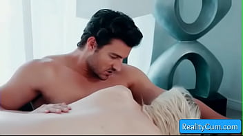 Preview 1 of Retro Cleb 1 - Sexy blonde teen slut Liv Revamped with perky nipples gives head and ride huge cock for strong climax