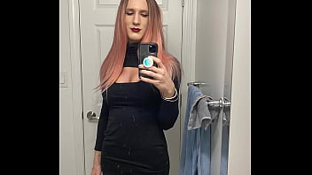 Preview 1 of Mom Son Camping Sex - Pink Hair Hot Crossdresser