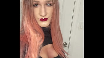 Preview 4 of Mom Son Camping Sex - Pink Hair Hot Crossdresser