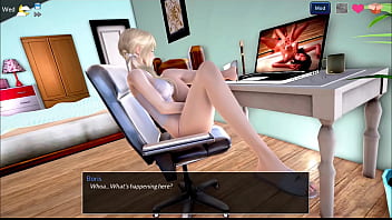 Preview 1 of Famen Sex - 8 - Mythic Manor - I cum big load into my roommate&#039_s mouth at the gym (dubbing)