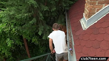 Preview 2 of Adanna Royal Miriam Czec - Teen Christen fucked in the garden
