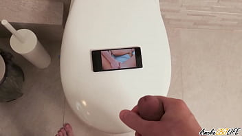 Preview 1 of Xxxvibo Www - Caught me Jerking off to Porn and Fucked