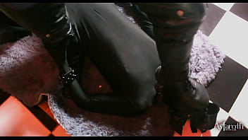 Preview 4 of Fi 3a44 Awek 1 Opis - Master takes his pet dog for a walk in the City. P1